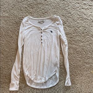 White Abercrombie shirt